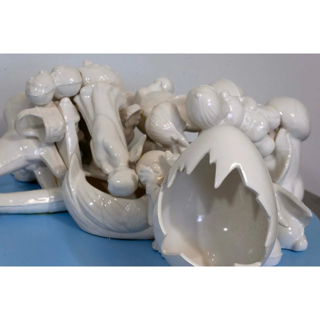 Mike Kelly Firewood Ceramic, Mdf, Paint & Epoxy Contemporary Wall Hanging Sculpture 2003 - Set of 3 For Sale - Image 11 of 12
