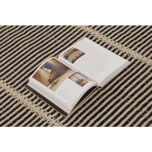 Rug & Kilim’s Contemporary Kilim, Beige with Black Textural Stripes For Sale - Image 9 of 10