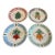 Vintage Fresh Garden Vegetable Motif Dinner Plates - Set of 4 For Sale