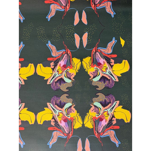 Kristy Stafford - Dragonflower Green Fabric 2 7/8 Fabric KRISTY STAFFORD - DRAGONFLOWER GREEN KRISTY STAFFORD DRAGONFLOWER...