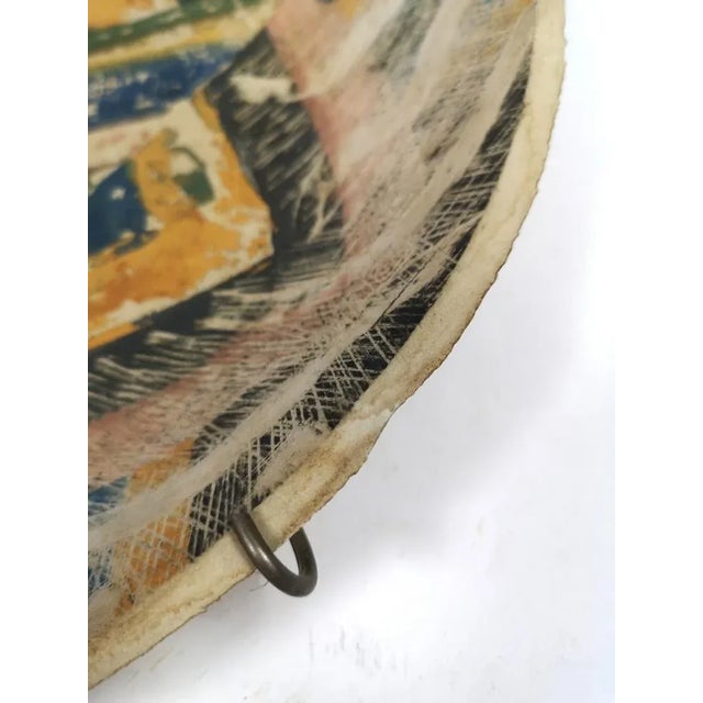 Hand Painted Ceramic Plato IV Wall Plate by Rosario Guillermo, Mexico, 1985 For Sale - Image 4 of 8