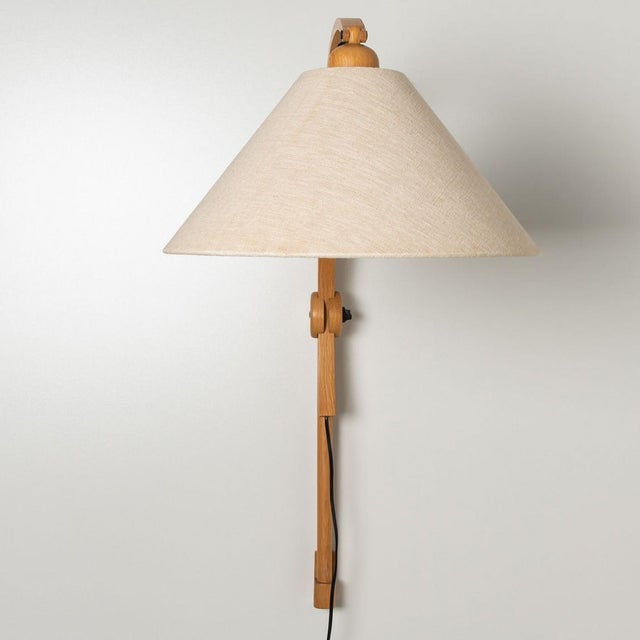 Wooden Wall Lights with Natural Shade by Domus Germany, 1970s For Sale - Image 15 of 15