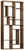 Noir Malic Dark Walnut Geometric Bookcase For Sale - Image 4 of 5