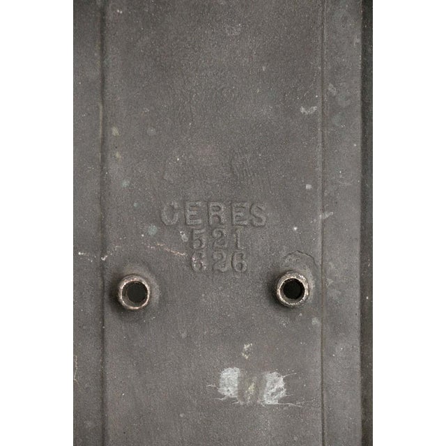 Vintage 17 In. Art Deco Bronze Door Push Plate For Sale - Image 6 of 6