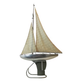 Vintage Italian Sailing Boat by Valberan, 1950s For Sale