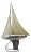 Vintage Italian Sailing Boat by Valberan, 1950s For Sale