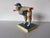 Yellow Vintage Swedish Kvinna Bruka Design Hand-Painted Aerobics Woman Figurative Resin Sculpture, C. 1980s–1990s For Sale - Image 8 of 11