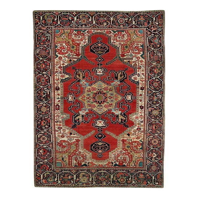 Antique Persian Serapi Rug For Sale