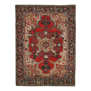 Antique Persian Serapi Rug