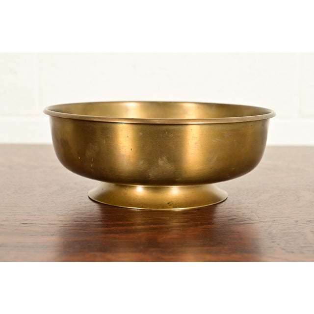 Roycroft Arts & Crafts Brass Fruit Bowl or Centerpiece Bowl For Sale - Image 12 of 12
