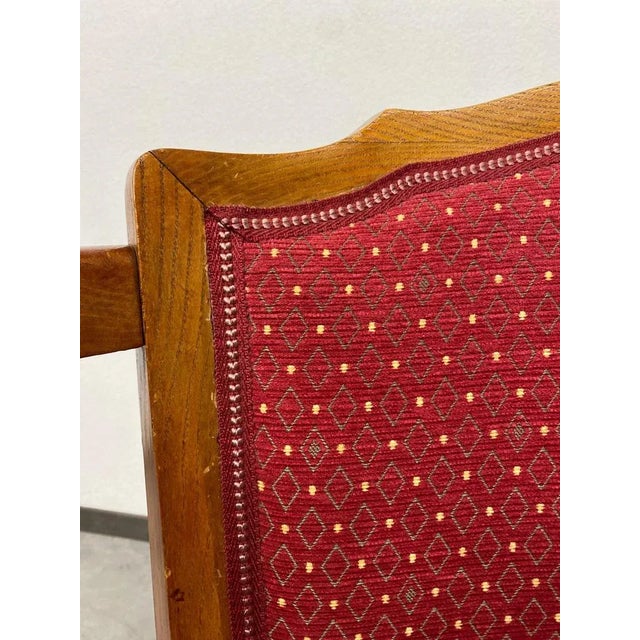 Art Deco Walnut Office Chair, 1930s For Sale - Image 9 of 11