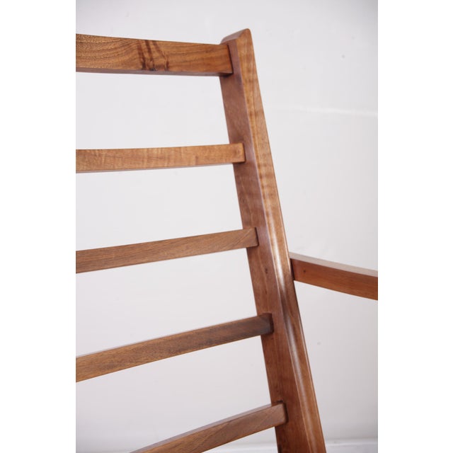 Art Deco Upholstered Walnut Lounge Chair, 1930s For Sale - Image 6 of 18