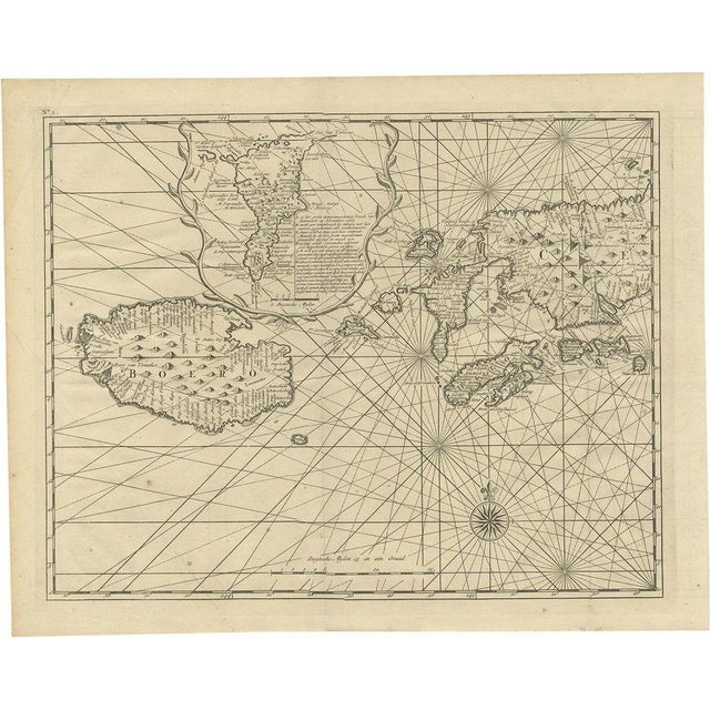 Antique Map of Ambon and Boero by Valentijn, 1726 For Sale