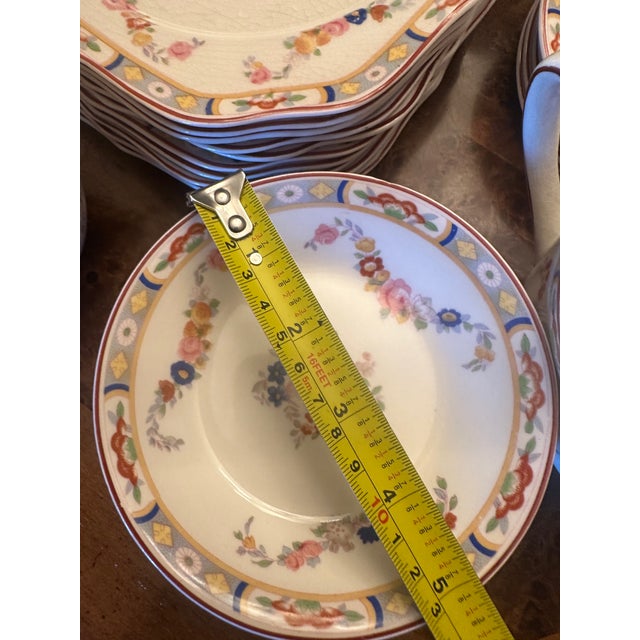 Antique Late 19th Century Rare Park Johnson Bros. England "Arundale" Pattern 68 Pieces Floral Dining Set For Sale - Image 14 of 18