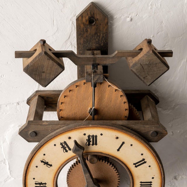 Baumann Buco 1320 Swiss Wooden Wall Clock Chairish