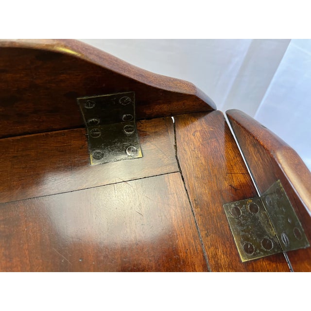 Early 1900's English Mahogany Butler's Tray Coffee Table For Sale - Image 10 of 13