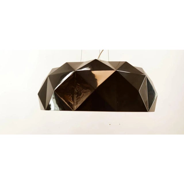 Murano Suspension Lamp With Freckles, in Very Good conditions. Designed 1980 to 1989 Up to 250V (Europe/UK Standard).The...