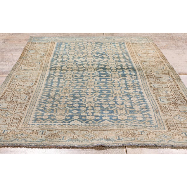 Antique Persian Bijar Rug, 03'11 X 06'00 For Sale - Image 9 of 10