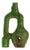 Tamegroute Green Glazed Ceramic Sculptural Vase | One of a Kind For Sale