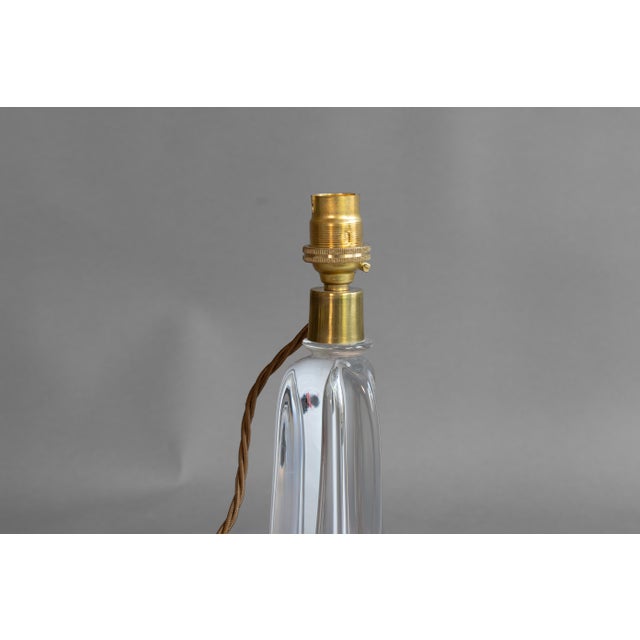 1960s Mid-Century Clear Glass Table Lamp, 1960s For Sale - Image 5 of 9