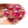 Bochic "Orient" Vintage African Multi Ruby Ring Set In 18K Yellow Gold & Silver For Sale - Image 16 of 18