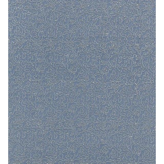 Sample - The House of Scalamandré Coraille Fabric, Copenhagen Blue For Sale