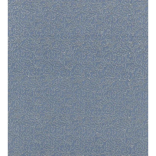 Sample - The House of Scalamandré Coraille Fabric, Copenhagen Blue For Sale