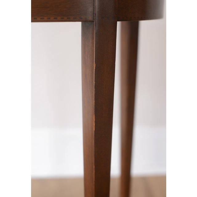 French Louis XVI Style Bouillotte Round Side Table For Sale - Image 11 of 14
