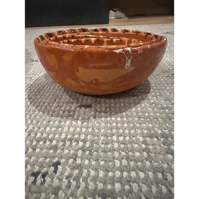 Brown Mexican Tlaquepaque Pottery Nesting Bowls For Sale - Image 8 of 8