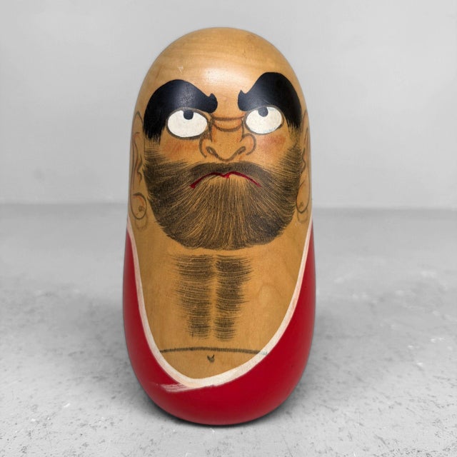 Vintage Shōwa Daruma Kokeshi by Miyashita Hajime, Japan, 1970s For Sale - Image 10 of 10