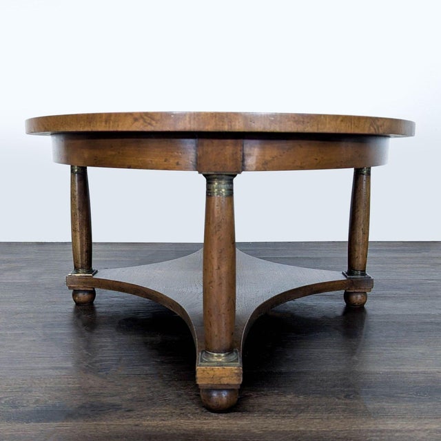 Traditional Vintage Coffee Table With Shelf For Sale - Image 3 of 10