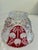 Vintage 5th Avenue Rosalina Ruby Flash Cut Glass Bowl For Sale - Image 11 of 12
