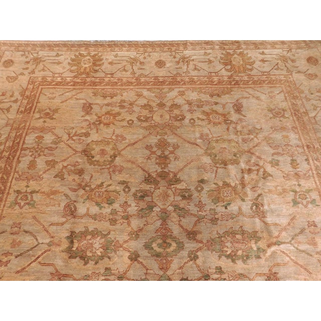 Textile Vintage Hand Knotted Pakistan Royal Chobi Wool Pile Rug. 10'x 13' For Sale - Image 7 of 18