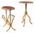 Mid 20th Century Pair of After-Maison Bagues Faux Bamboo Side Tables With Magazine Rack For Sale