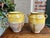 French Provincial Pair Antique Provincial French Yellow Glazed Pottery Confit Pot Urn Vessel Vase For Sale - Image 3 of 13