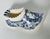 Vintage Handpainted Holland Delft ceramic shoe in cobalt blue as a Catchall ashtray or planter.