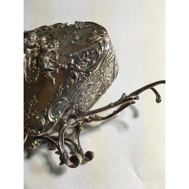 Late 19th Century Baroque Sterling Silver Box Little Love Cart, Italy, 1890 For Sale - Image 12 of 18