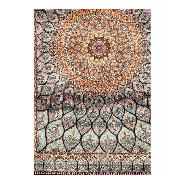 Viscose on a cotton foundation with a medallion This rug has a dense, soft pile, and excellent quality, to ensure that you...