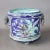 French Majolica Barbotine Cache Pot With Horse Head Handles For Sale - Image 4 of 6