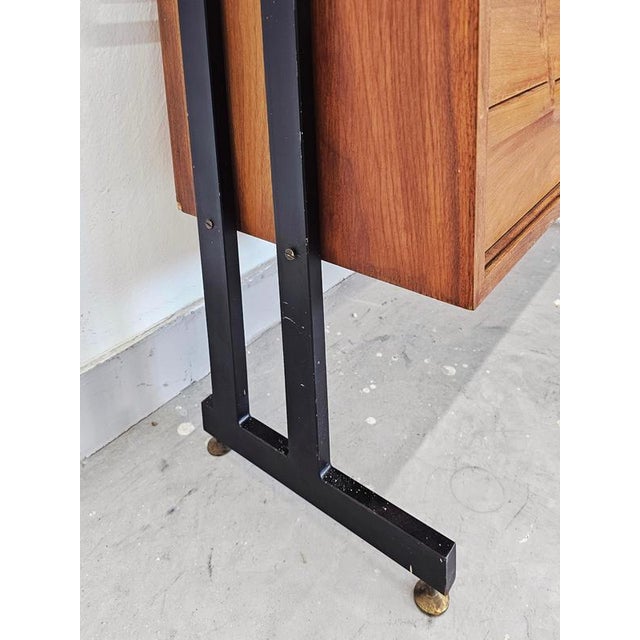 Mid-Century Modern Bookcase in Walnut, Denmark, 1960s For Sale - Image 3 of 9