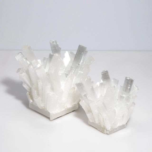 Kathryn McCoy Votive Holder in Selenite Large For Sale - Image 4 of 7