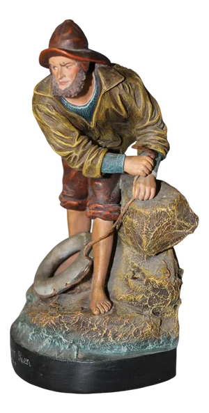 Terracotta Figure of a Breton Fisherman, 1900