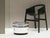 Single Table by Haymann Editions Dimensions: D 50 x W 50 x H 33.5 cm. Materials: Blown glass, cork. Designed by Dan...