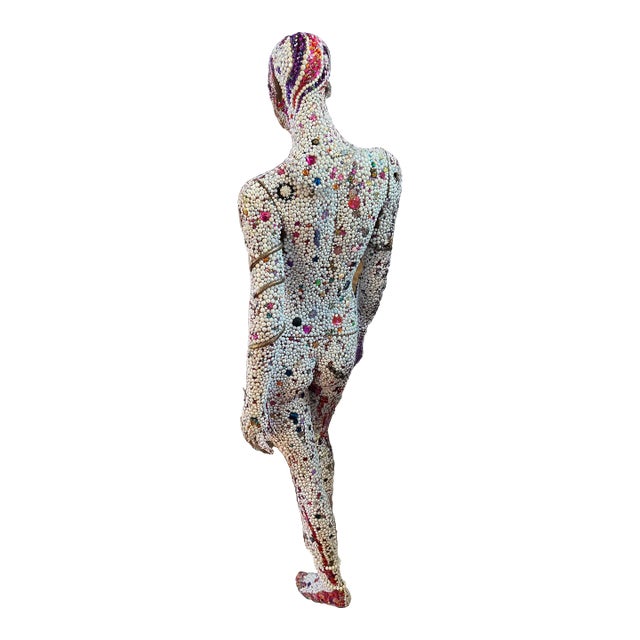 Original Life-Size Beaded Mosaic Sculpture – "Eternal Echoes: Unity in Diversity" by Diana Ries For Sale