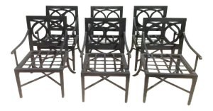Modern Set of Patio Dining Chairs- 6 Pieces