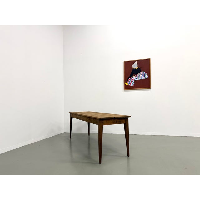 Farmhouse Table with Tapered Legs, 1950s For Sale - Image 11 of 18