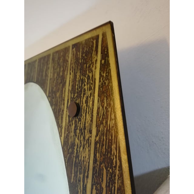 Vintage Painted Wood-Effect Mirror, Italy, 1950s For Sale - Image 9 of 16