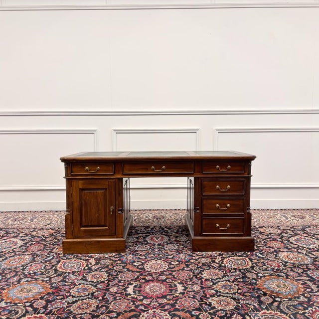 Classic English Chesterfield Desk For Sale - Image 3 of 18