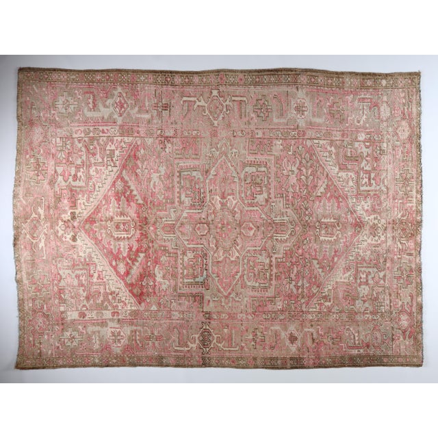 Tribal 1940s Handmade Tribal Rug -6' 7'' X 8' 6'' For Sale - Image 3 of 15