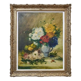 Dutch School, Floral Still Life, Oil on Canvas For Sale
